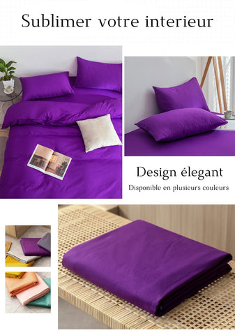 purple Egyptian cotton duvet cover