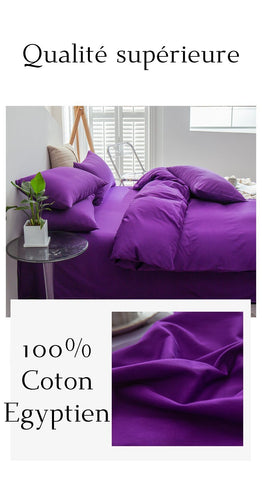 purple Egyptian cotton duvet cover