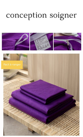 purple Egyptian cotton duvet cover