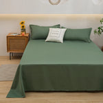 Drap plat en Polyester vert - 120x230cm