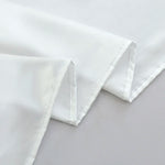 Drap plat en Satin blanc