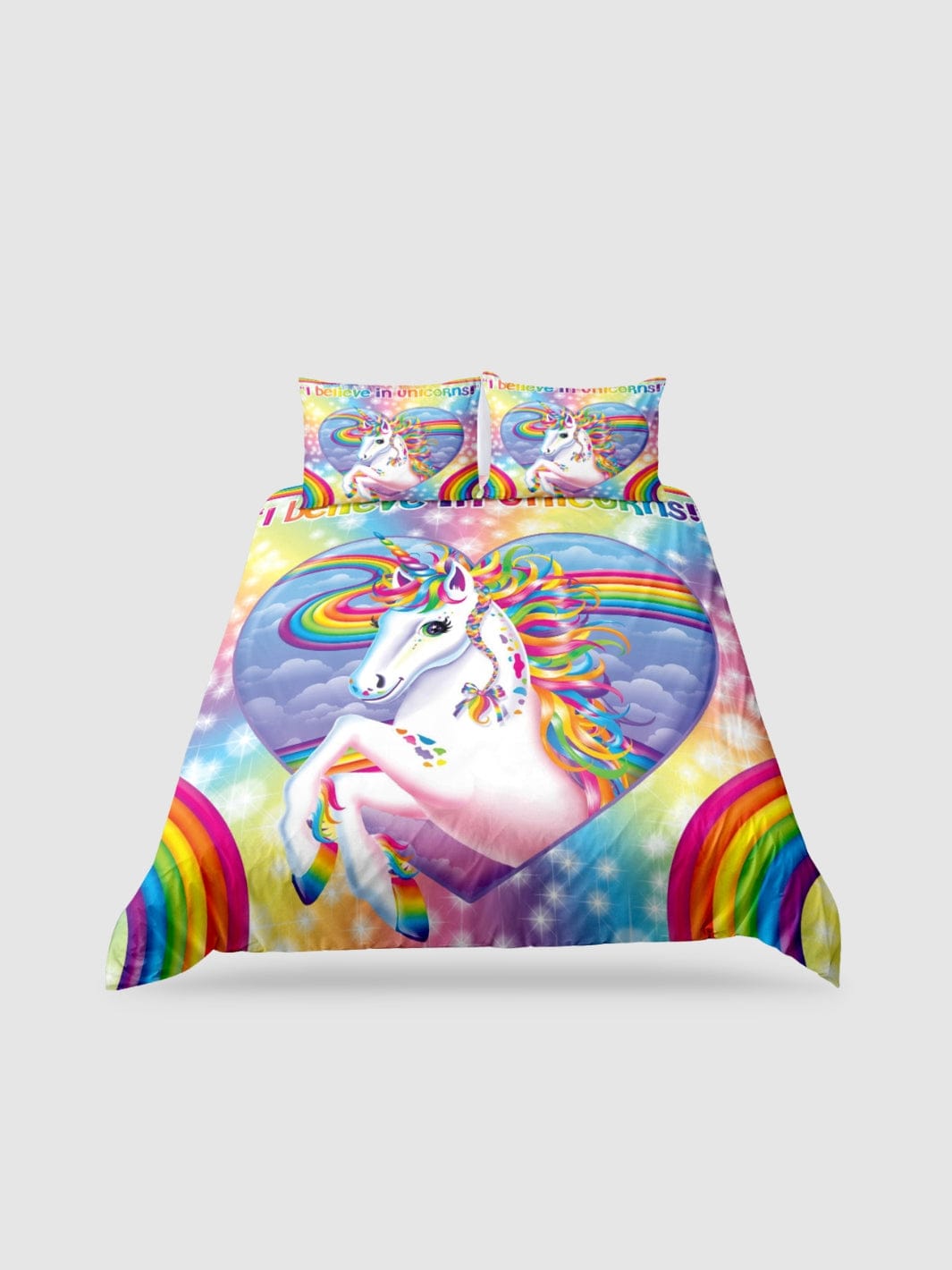 housse de couette licorne 1 personne - 135x200cm