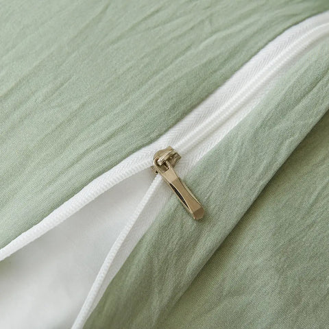 duvet cover with long ruffle