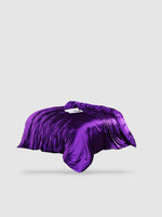 Housse de couette en soie de mûrier 230x230 - Violet foncé